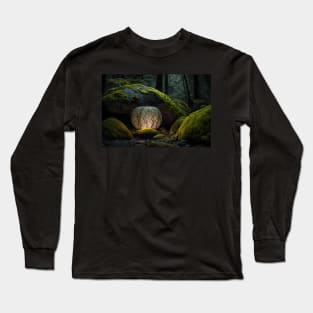 Exotic soft glow lamp in thick green forest Long Sleeve T-Shirt